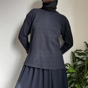 Vintage oversized cozy pullover knit sweater size S